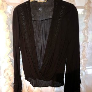 Black top can be paired with a bandeau